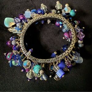 one two ChaChaCha … Great Blue Black and Purple Cha Cha Bracelet